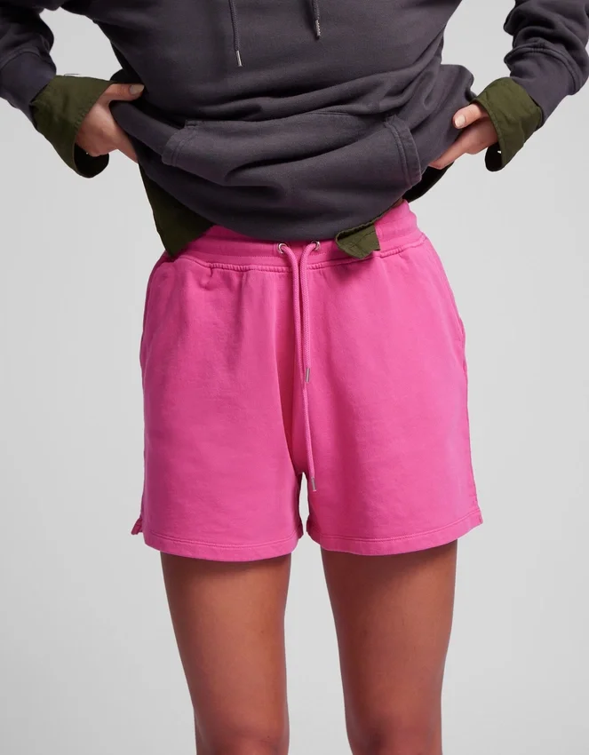 Pantalones cortos de chándal orgánicos para mujer - Verde pino