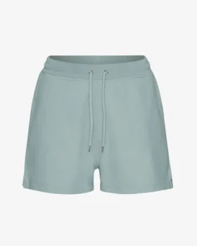Pantalones cortos de chándal orgánicos para mujer - Azul acero