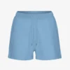 Pantalones cortos de chándal orgánicos para mujer - Azul mar
