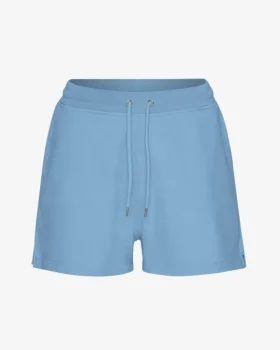 Pantalones cortos de chándal orgánicos para mujer - Azul mar