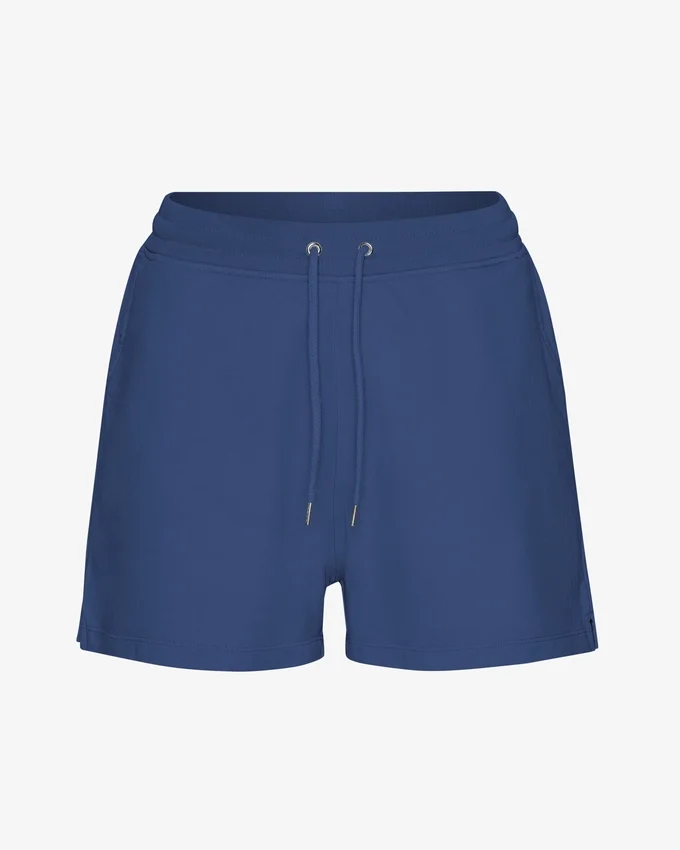 Pantalones cortos de chándal orgánicos para mujer - Azul marino