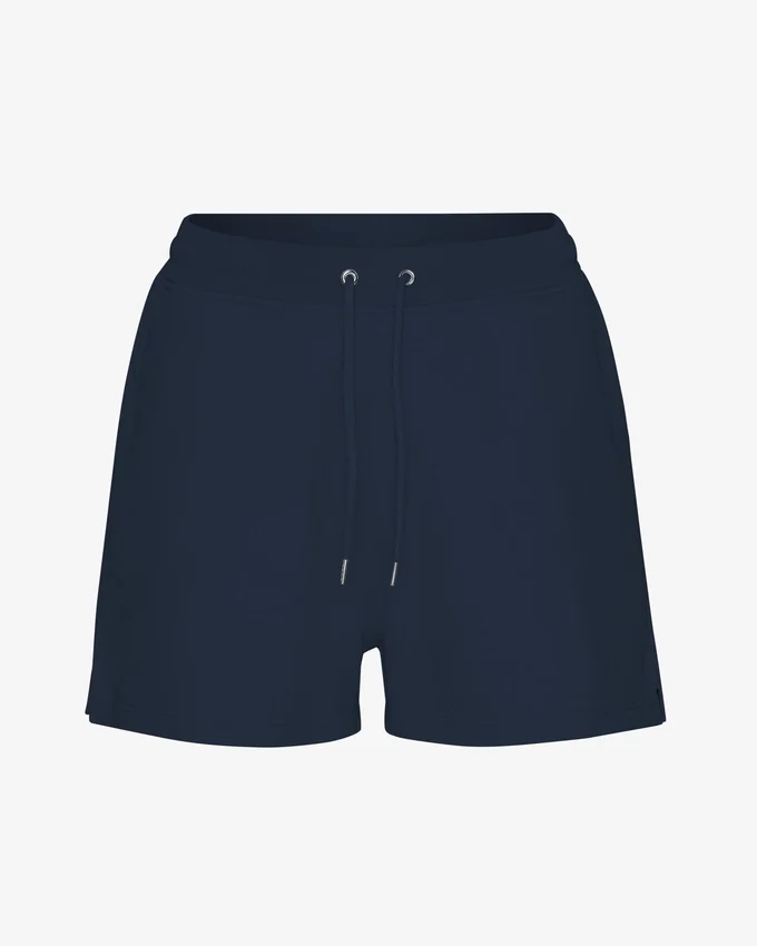 Pantalones cortos de chándal orgánicos para mujer - Azul marino