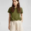 Pantalones cortos de chándal orgánicos para mujer - Amarillo suave