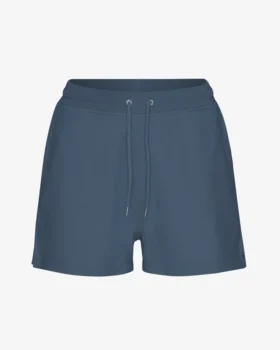 Pantalones cortos de chándal orgánicos para mujer - Azul petróleo