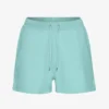 Pantalones cortos de chándal orgánicos para mujer - Azul verdoso