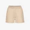Pantalones cortos de chándal orgánicos para mujer - Beige miel