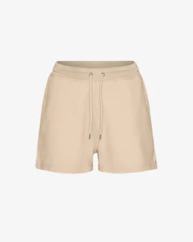 Pantalones cortos de chándal orgánicos para mujer - Beige miel