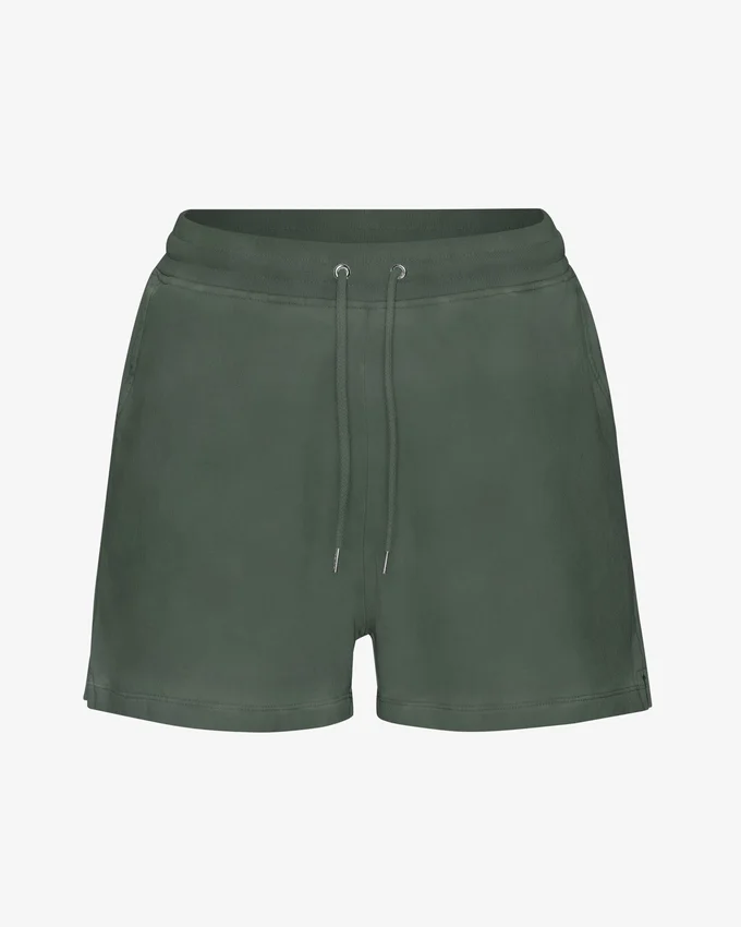 Pantalones cortos de chándal orgánicos para mujer - Bosque de medianoche