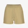 Pantalones cortos de chándal orgánicos para mujer - Caqui desierto
