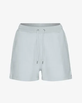 Pantalones cortos de chándal orgánicos para mujer - Gris nublado