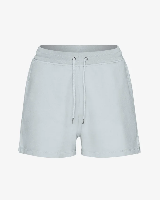 Pantalones cortos de chándal orgánicos para mujer - Gris nublado