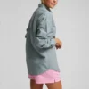 Pantalones cortos de chándal orgánicos para mujer - Bosque de medianoche