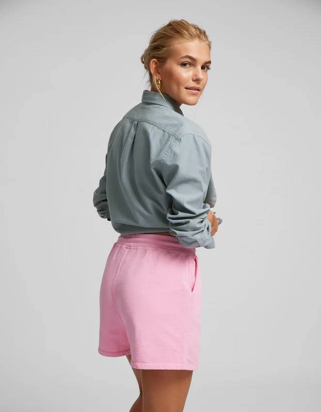 Pantalones cortos de chándal orgánicos para mujer - Bosque de medianoche