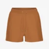 Pantalones cortos de chándal orgánicos para mujer - Marrón jengibre