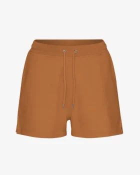 Pantalones cortos de chándal orgánicos para mujer - Marrón jengibre