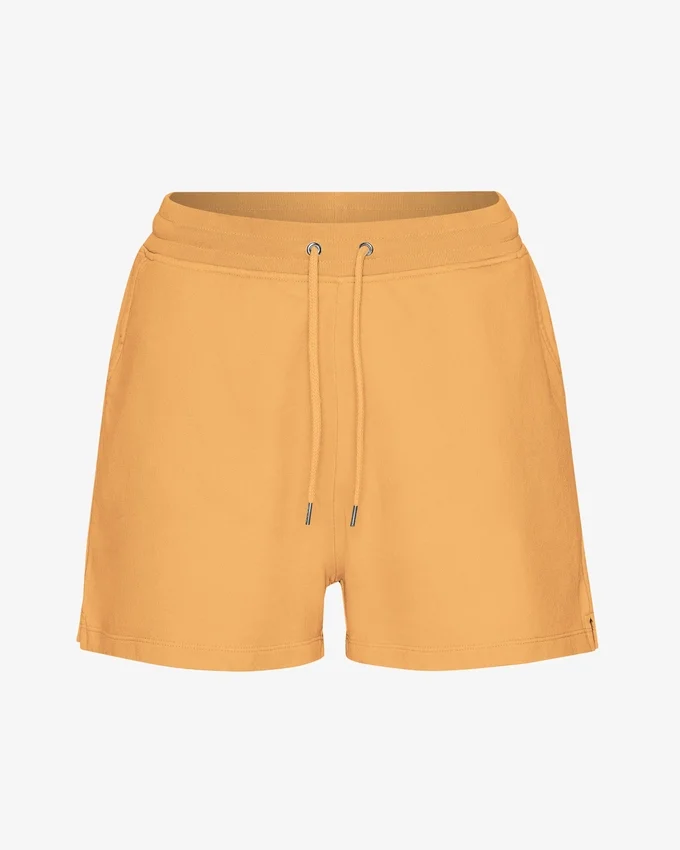 Pantalones cortos de chándal orgánicos para mujer - Naranja arenisca