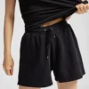 Pantalones cortos de chándal orgánicos para mujer - Azul acero