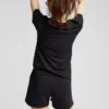 Pantalones cortos de chándal orgánicos para mujer - Azul acero