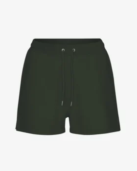 Pantalones cortos de chándal orgánicos para mujer - Verde cazador