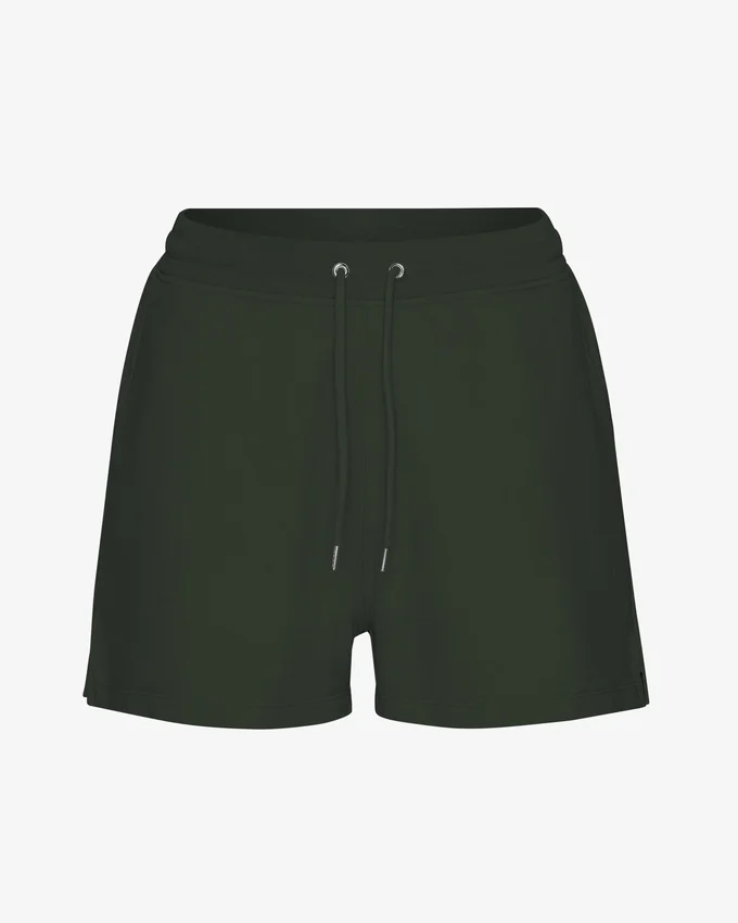 Pantalones cortos de chándal orgánicos para mujer - Verde cazador