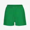 Pantalones cortos de chándal orgánicos para mujer - Verde Kelly