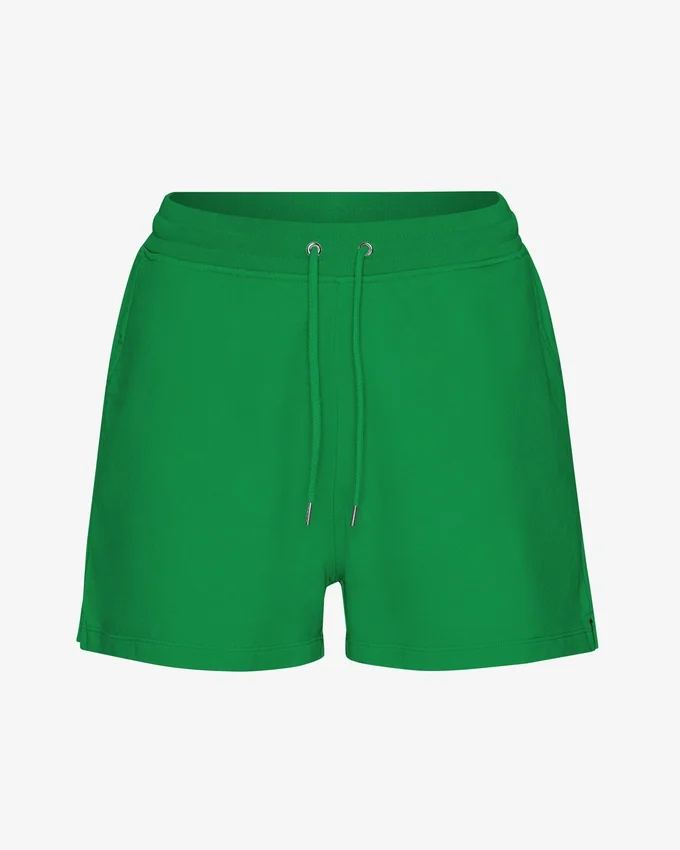 Pantalones cortos de chándal orgánicos para mujer - Verde Kelly