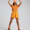 Pantalones cortos de chándal orgánicos para mujer - Verde Kelly