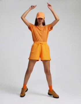 Pantalones cortos de chándal orgánicos para mujer – Verde Kelly