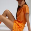 Pantalones cortos de chándal orgánicos para mujer - Verde Kelly