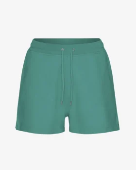 Pantalones cortos de chándal orgánicos para mujer - Verde pino