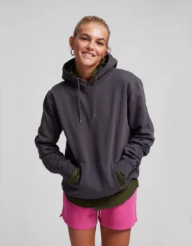 Pantalones cortos de chándal orgánicos para mujer – Verde pino