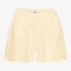 Pantalones cortos de lino - Amarillo suave