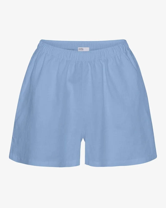 Pantalones cortos de lino - Azul mar
