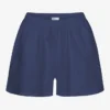 Pantalones cortos de lino - Azul petróleo
