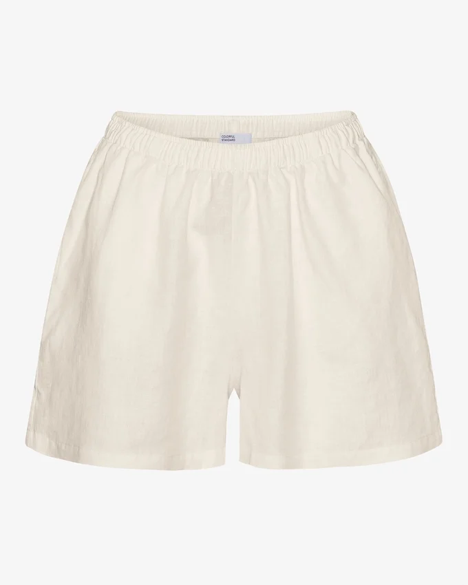 Pantalones cortos de lino - Blanco marfil
