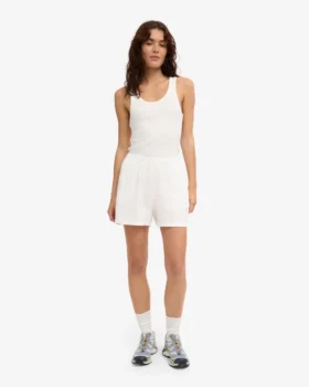 Pantalones cortos de lino – Blanco óptico