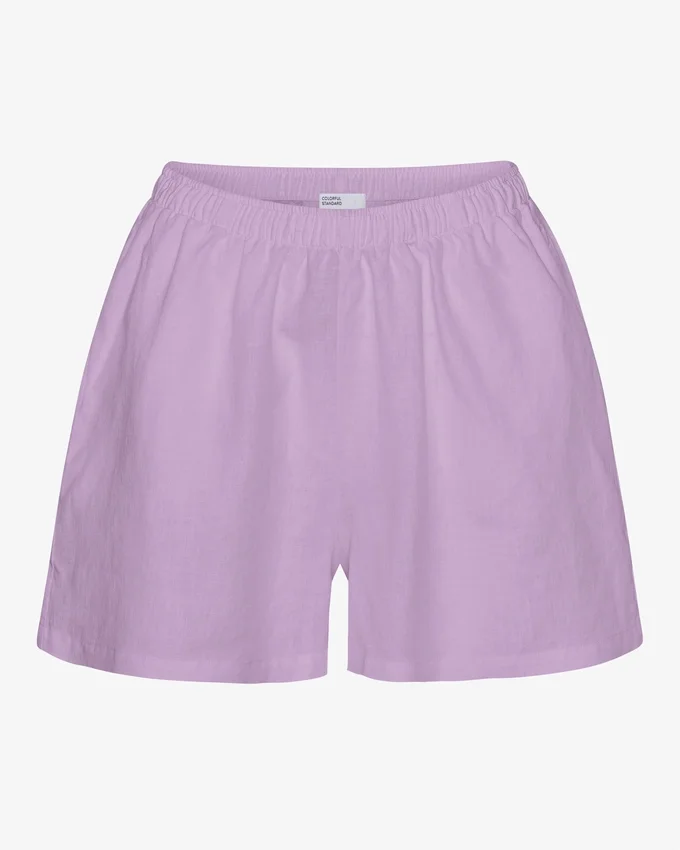 Pantalones cortos de lino - Lavanda suave