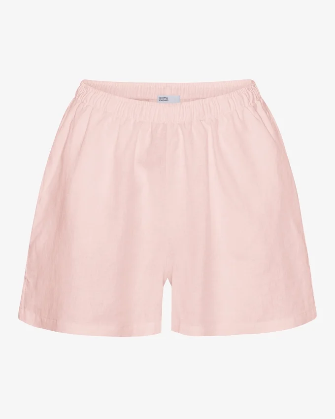 Pantalones cortos de lino - Rosa descolorido