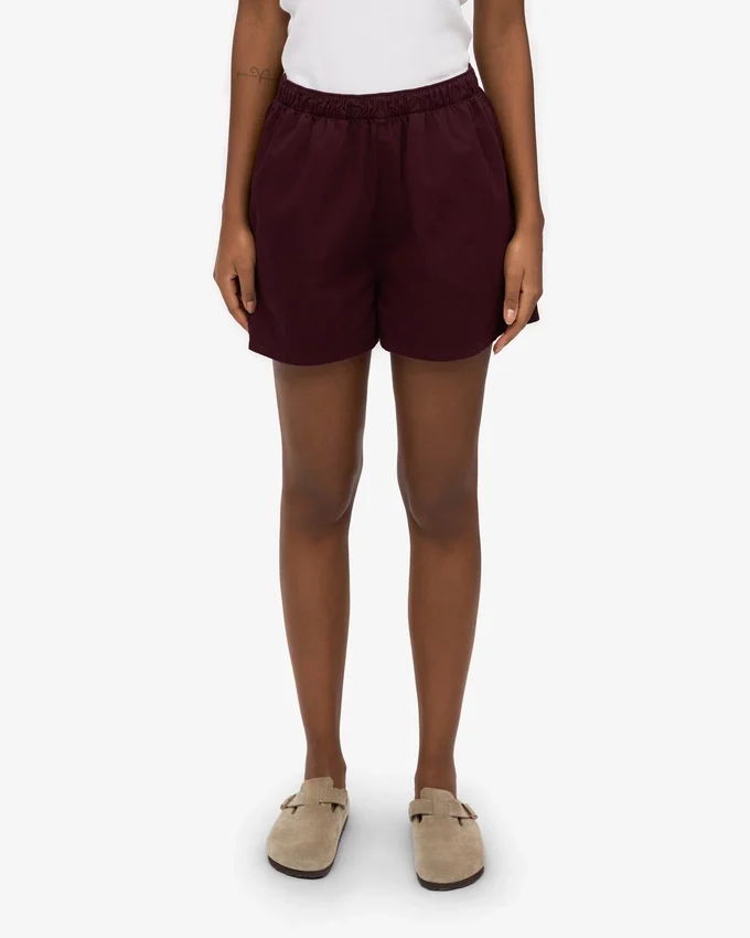 Pantalones cortos de Organic Twill para mujer - Rojo sangre