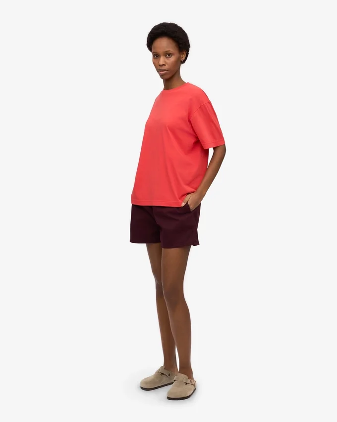 Pantalones cortos de Organic Twill para mujer - Rojo sangre