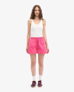 Pantalones cortos de Organic Twill para mujer – Rosa chicle