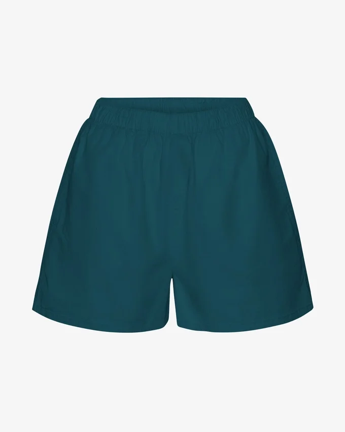 Pantalones cortos de Organic Twill para mujer - Verde océano