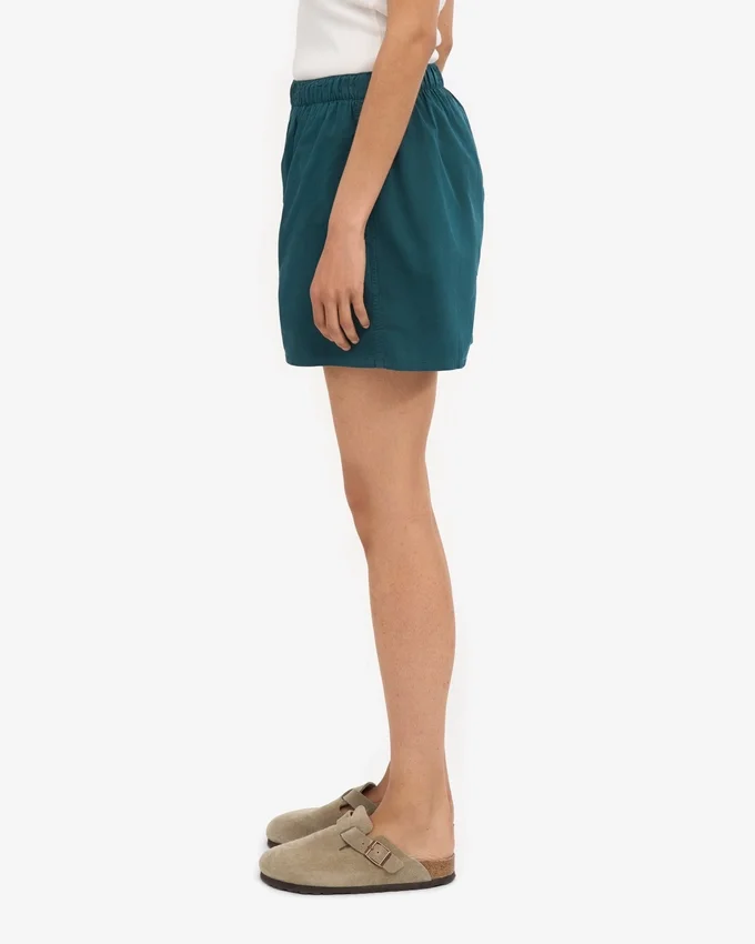 Pantalones cortos de Organic Twill para mujer - Verde océano