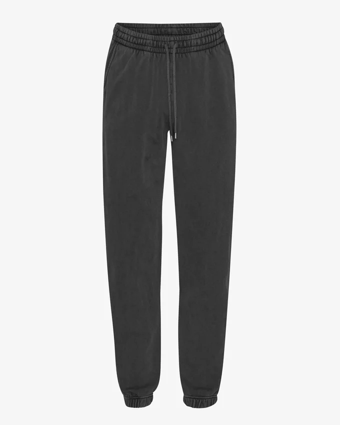 Pantalones de chándal de algodón orgánico - Negro descolorido