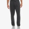 Pantalones de chándal de algodón orgánico - Negro descolorido