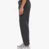 Pantalones de chándal de algodón orgánico - Negro descolorido