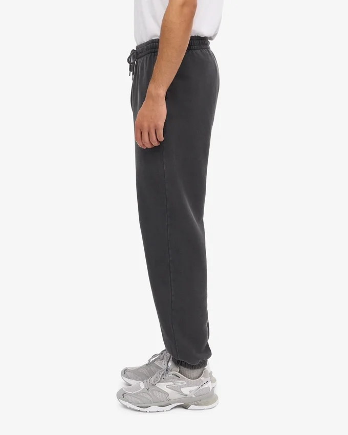 Pantalones de chándal de algodón orgánico - Negro descolorido
