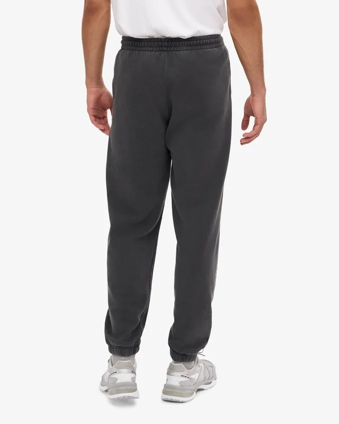 Pantalones de chándal de algodón orgánico - Negro descolorido