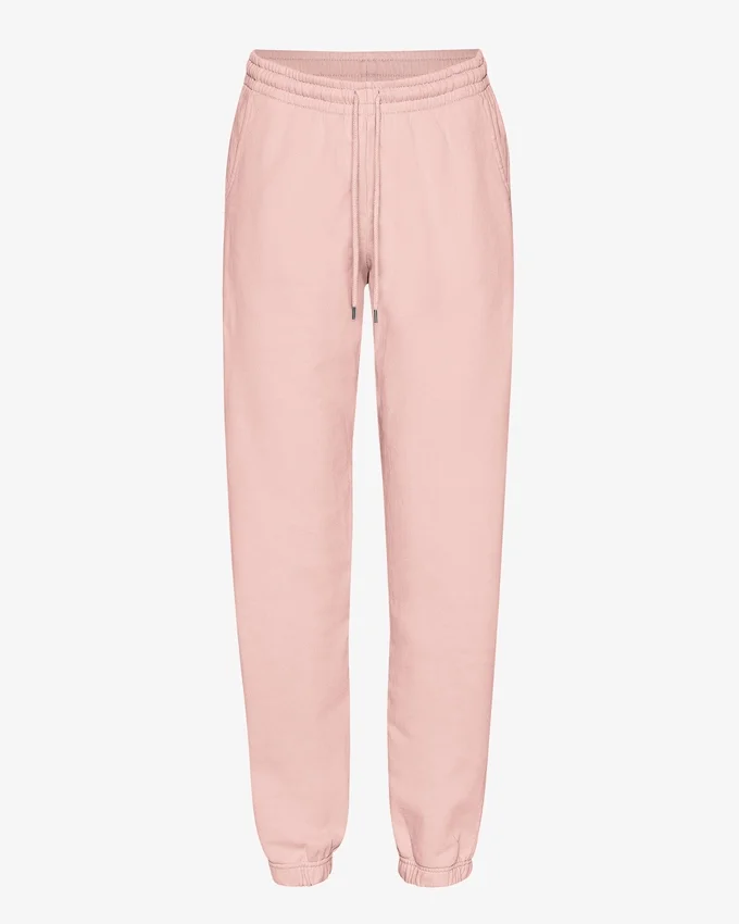 Pantalones de chándal de algodón orgánico - Rosa descolorido