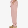 Pantalones de chándal de algodón orgánico - Rosa descolorido